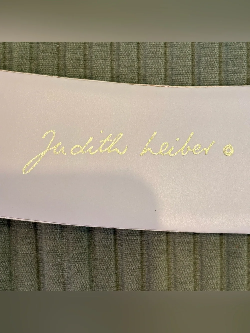 Vintage Judith Leiber Leather Belt with Jeweled Buckle